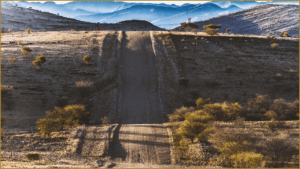 Namibië ruwe weg
