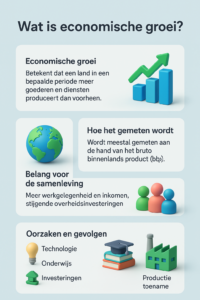 Economische groei kaart